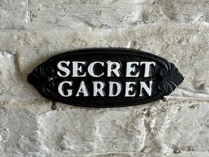 small Secret Garden sign
